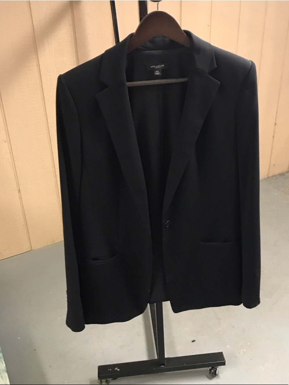 Ann Taylor Black Men's Single-Button Blazer